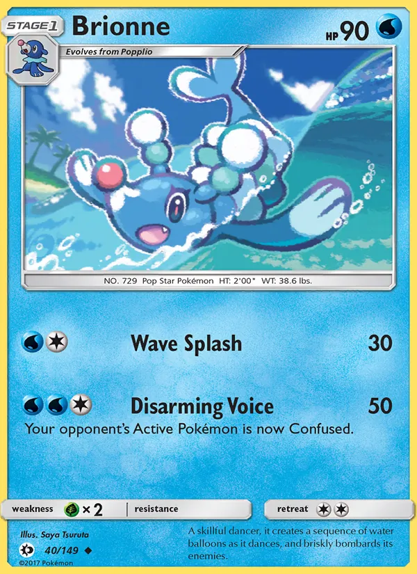 Brionne - Sun & Moon Pokemon Card