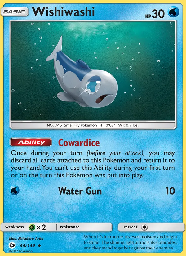 Wishiwashi - Sun & Moon Pokemon Card