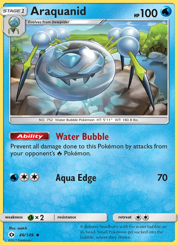Araquanid - Sun & Moon Pokemon Card