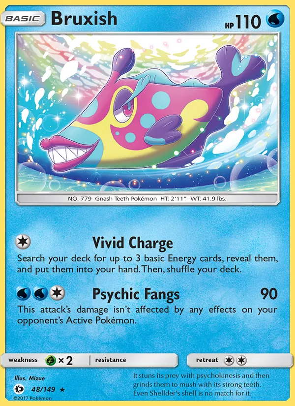 Bruxish - Sun & Moon Pokemon Card