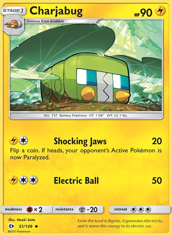 Charjabug - Sun & Moon Pokemon Card