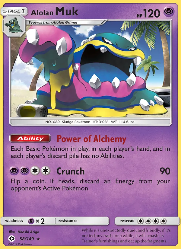 Alolan Muk - Sun & Moon Pokemon Card