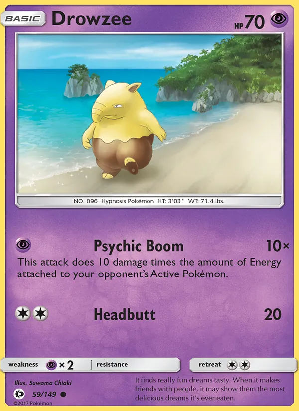 Drowzee - Sun & Moon Pokemon Card