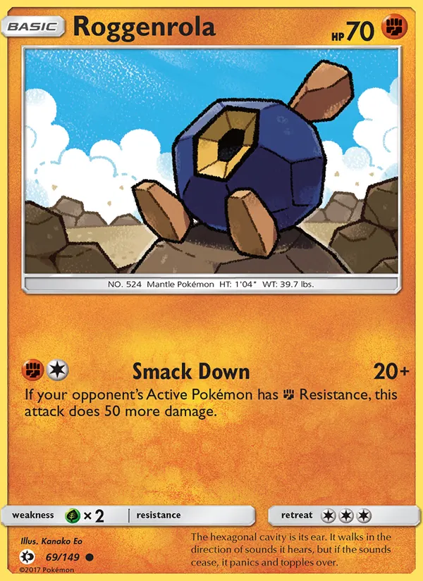 Roggenrola - Sun & Moon Pokemon Card