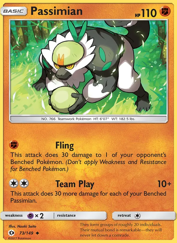 Passimian - Sun & Moon Pokemon Card