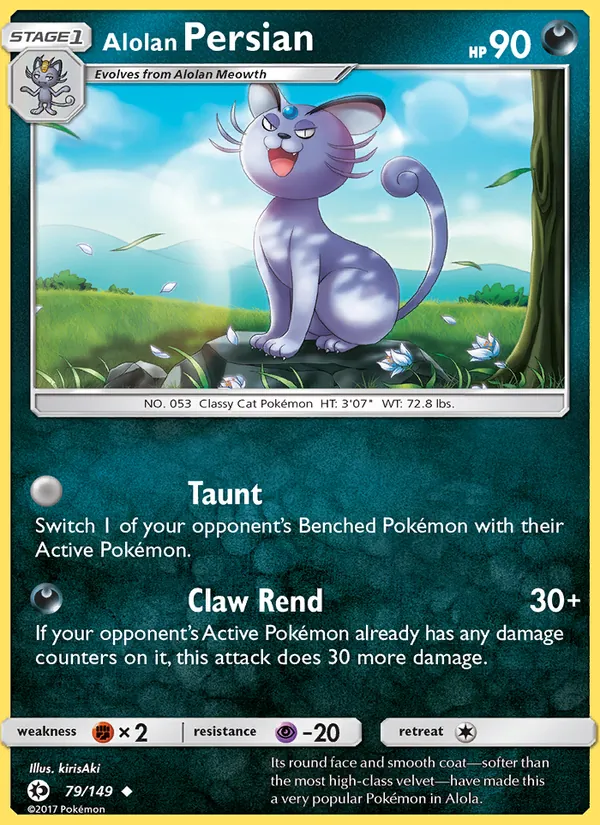 Alolan Persian - Sun & Moon Pokemon Card