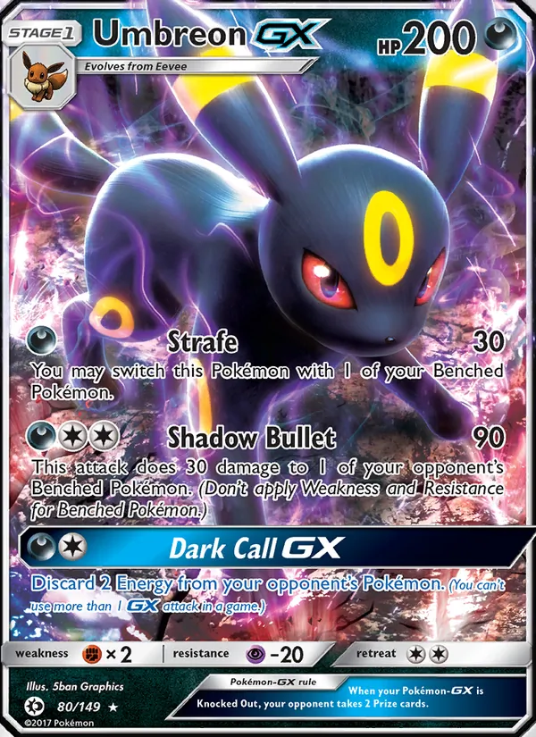 Umbreon GX - Sun & Moon Pokemon Card