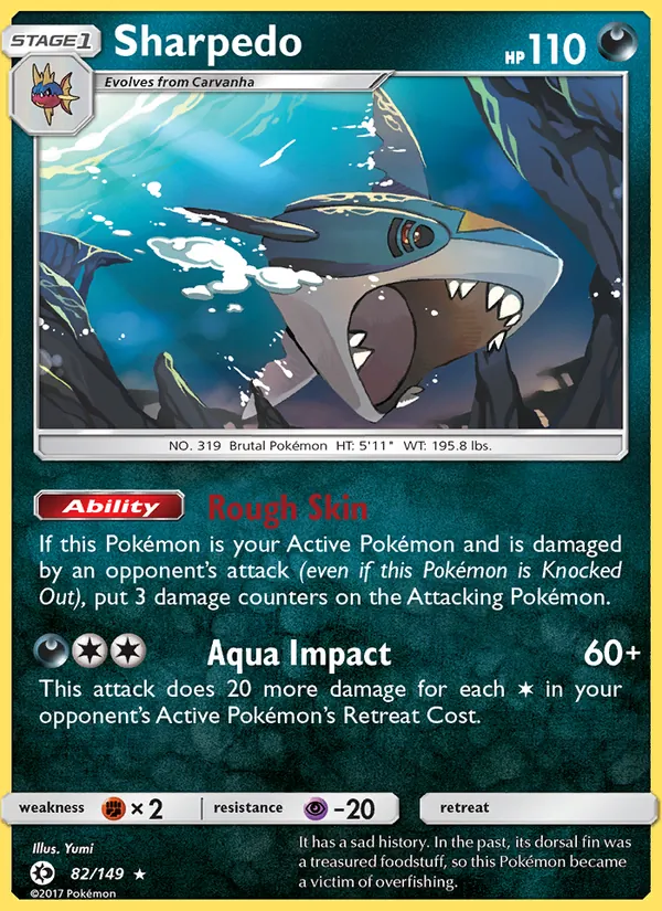 Sharpedo - Sun & Moon Pokemon Card