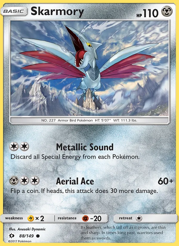 Skarmory - Sun & Moon Pokemon Card