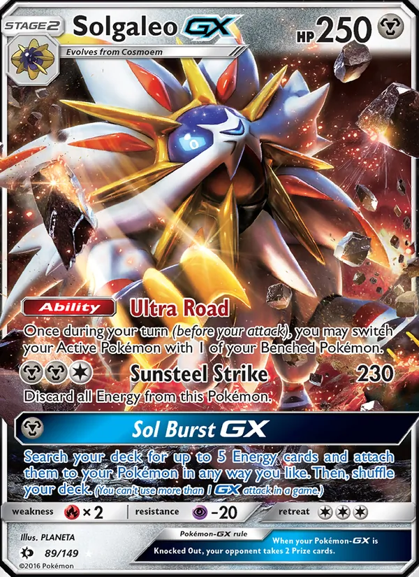 Solgaleo GX - Sun & Moon Pokemon Card