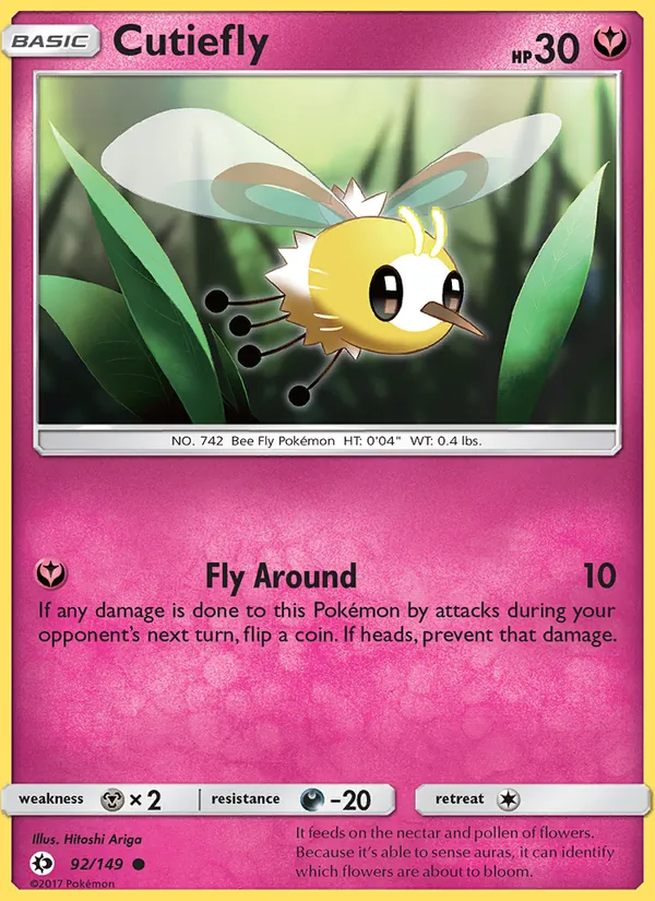 Cutiefly - Sun & Moon Pokemon Card