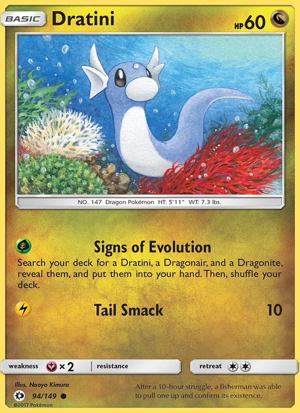 Dratini - Sun & Moon Pokemon Card