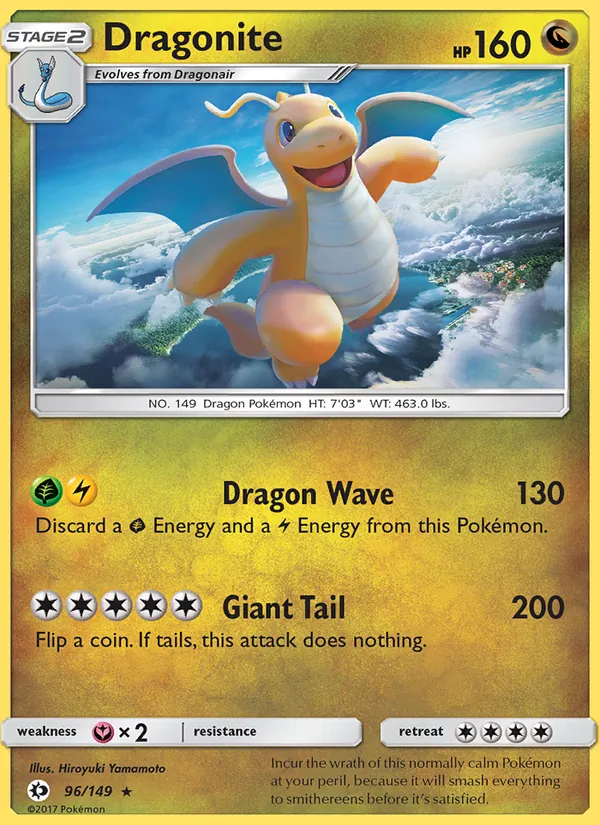 Dragonite - Sun & Moon Pokemon Card