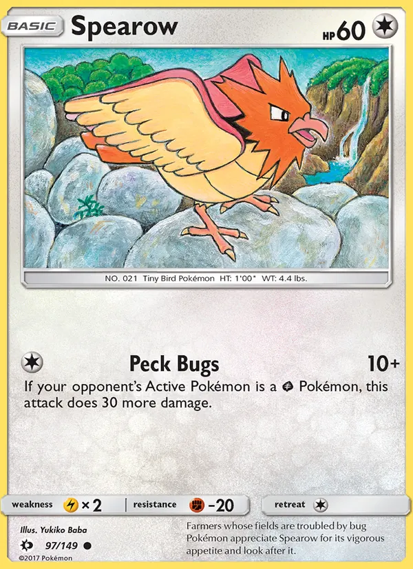 Spearow - Sun & Moon Pokemon Card