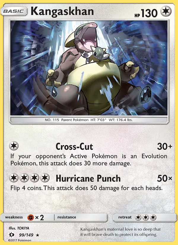Kangaskhan - Sun & Moon Pokemon Card