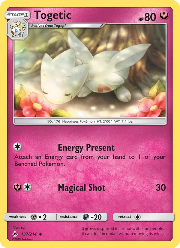 Togetic - Unbroken Bonds Pokemon Card