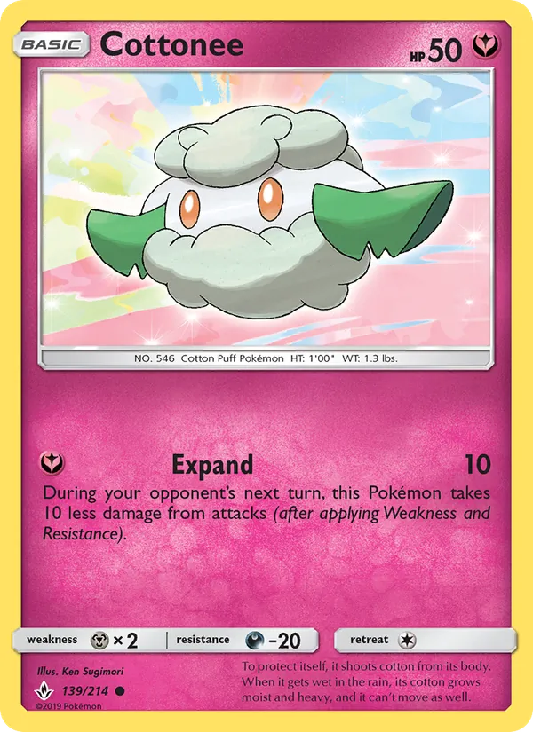 Cottonee - Unbroken Bonds Pokemon Card