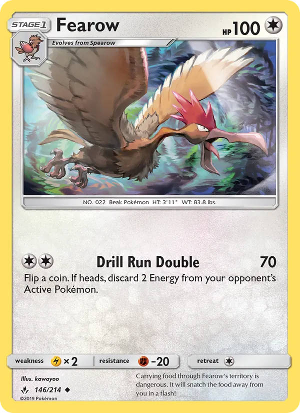 Fearow - Unbroken Bonds Pokemon Card