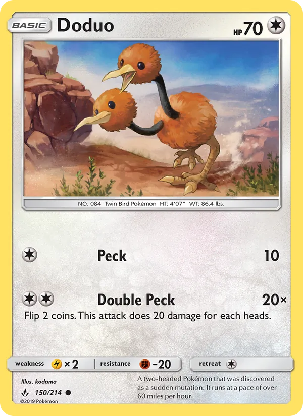 Doduo - Unbroken Bonds Pokemon Card