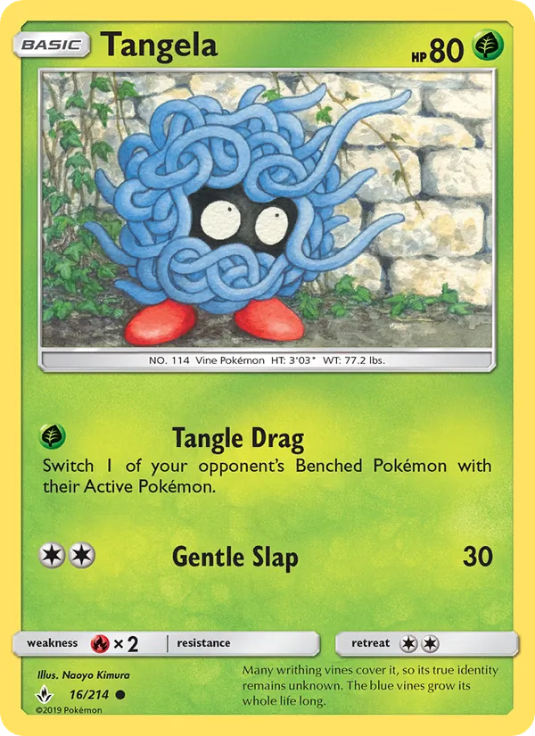 Tangela - Unbroken Bonds Pokemon Card