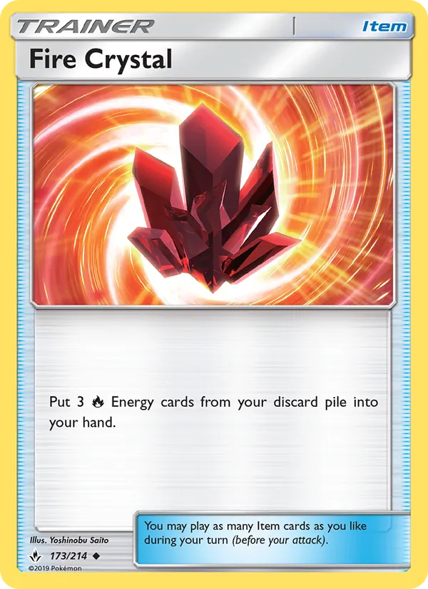 Fire Crystal - Unbroken Bonds Pokemon Card
