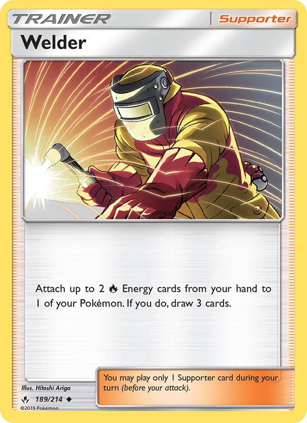 Welder - Unbroken Bonds Pokemon Card