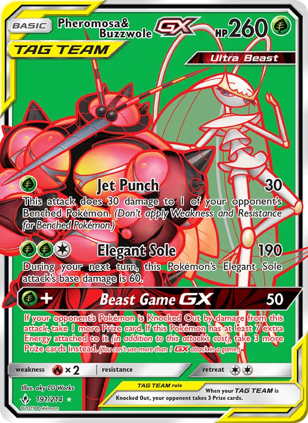 Pheromosa & Buzzwole GX - Unbroken Bonds Pokemon Card