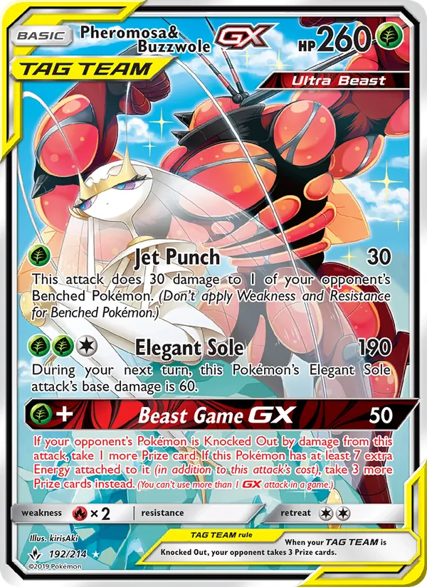 Pheromosa & Buzzwole GX - Unbroken Bonds Pokemon Card