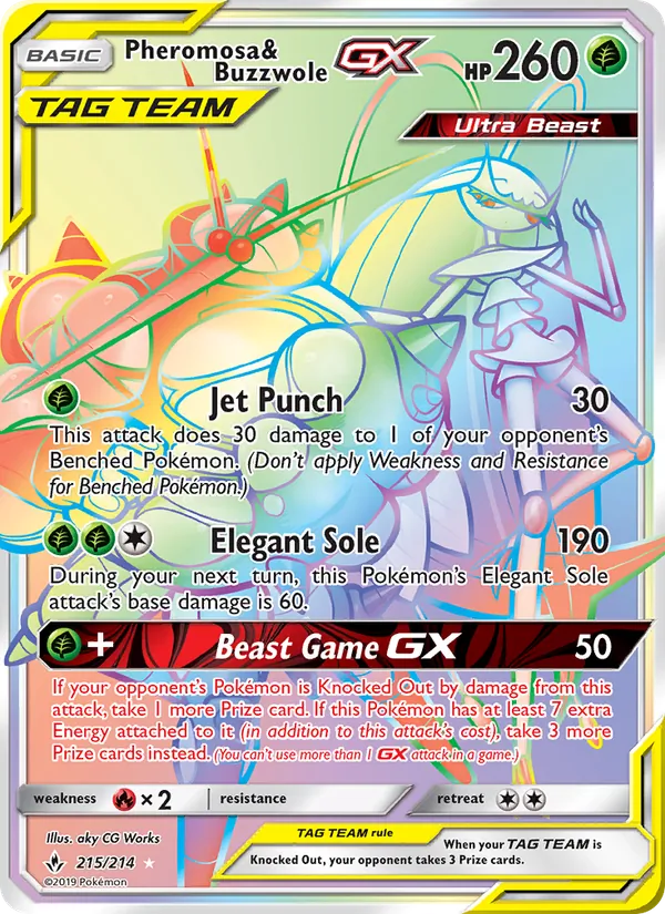 Pheromosa & Buzzwole GX - Unbroken Bonds Pokemon Card