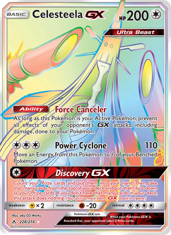 Celesteela GX - Unbroken Bonds Pokemon Card