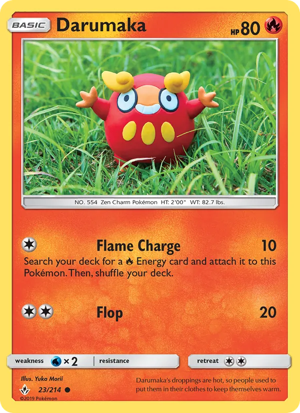 Darumaka - Unbroken Bonds Pokemon Card