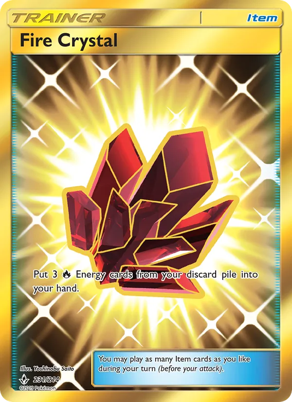 Fire Crystal - Unbroken Bonds Pokemon Card