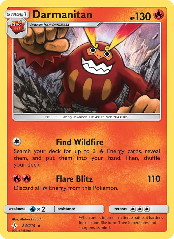 Darmanitan - Unbroken Bonds Pokemon Card