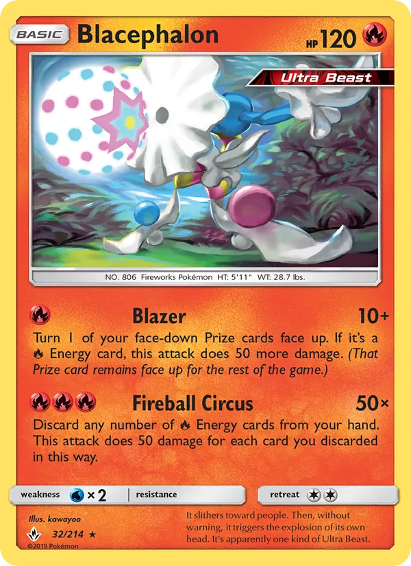 Blacephalon - Unbroken Bonds Pokemon Card