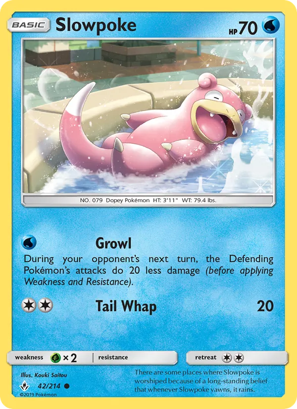 Slowpoke - Unbroken Bonds Pokemon Card