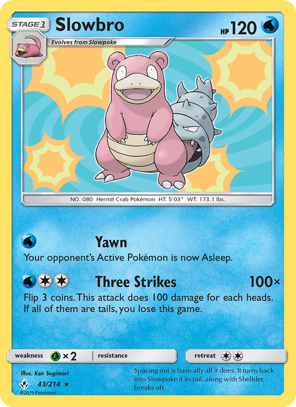 Slowbro - Unbroken Bonds Pokemon Card