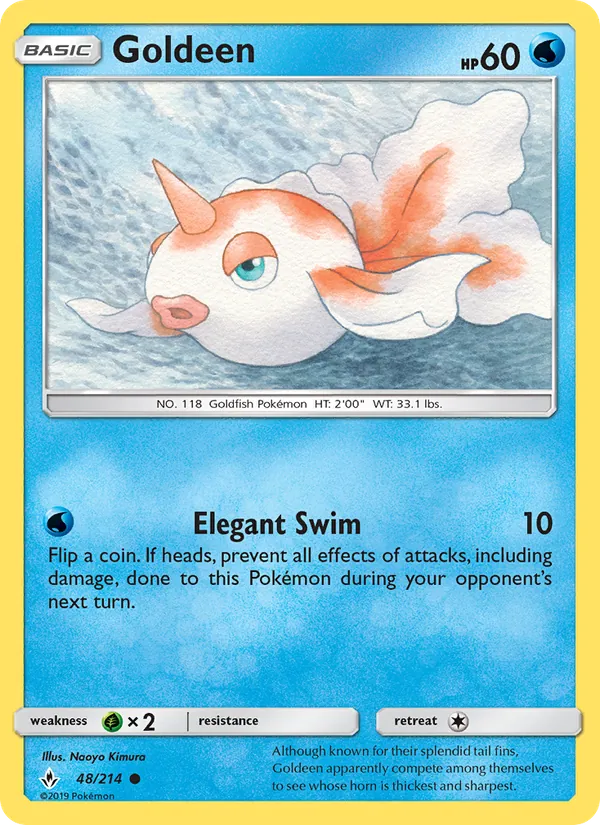 Goldeen - Unbroken Bonds Pokemon Card