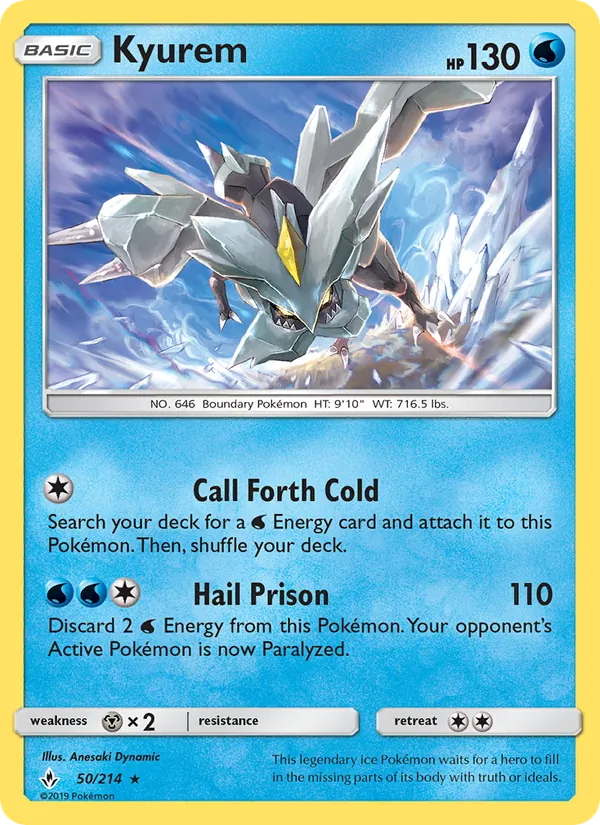 Kyurem - Unbroken Bonds Pokemon Card