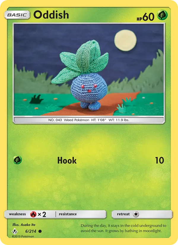 Oddish - Unbroken Bonds Pokemon Card