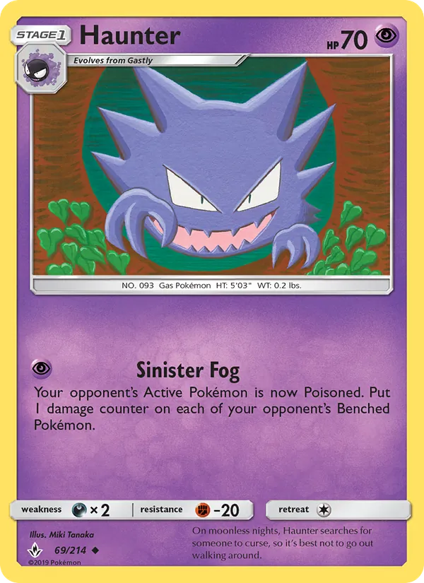 Haunter - Unbroken Bonds Pokemon Card