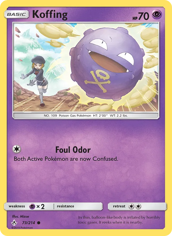 Koffing - Unbroken Bonds Pokemon Card
