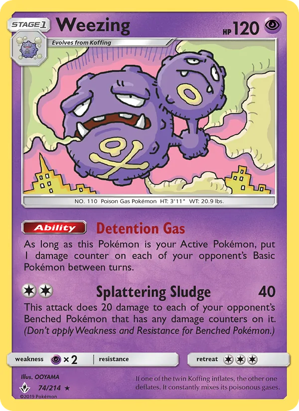 Weezing - Unbroken Bonds Pokemon Card