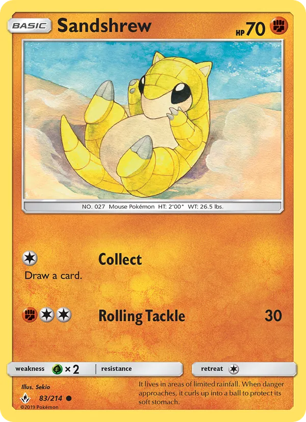Sandshrew - Unbroken Bonds Pokemon Card