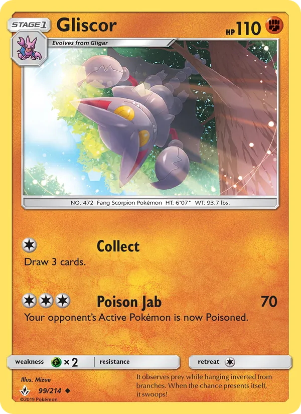 Gliscor - Unbroken Bonds Pokemon Card