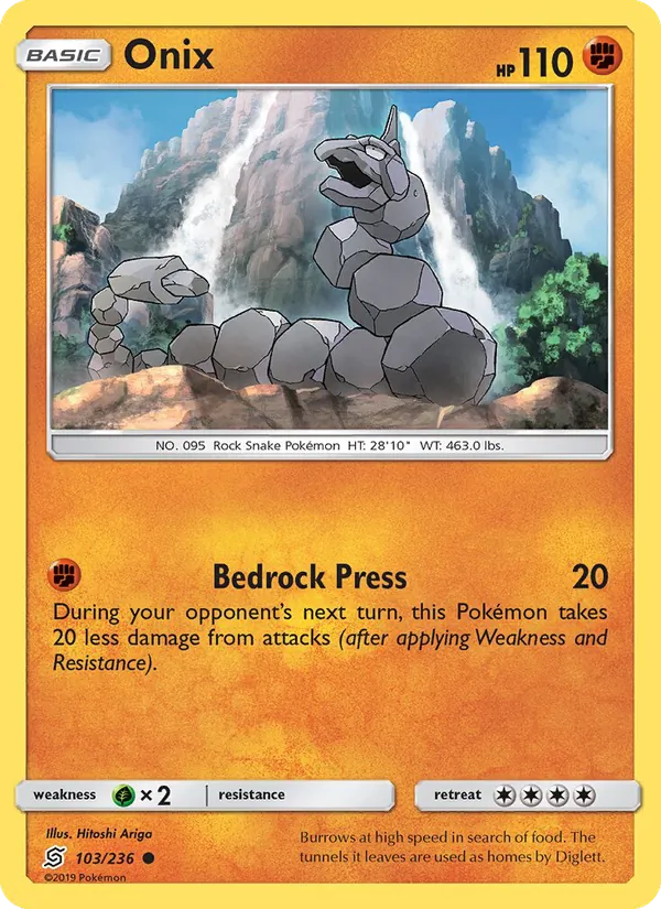 Onix - Unified Minds Pokemon Card