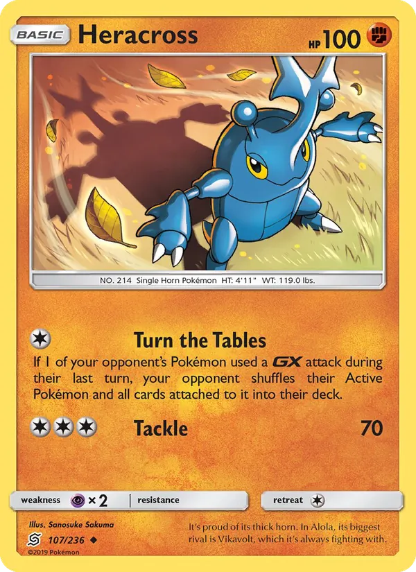 Heracross - Unified Minds Pokemon Card