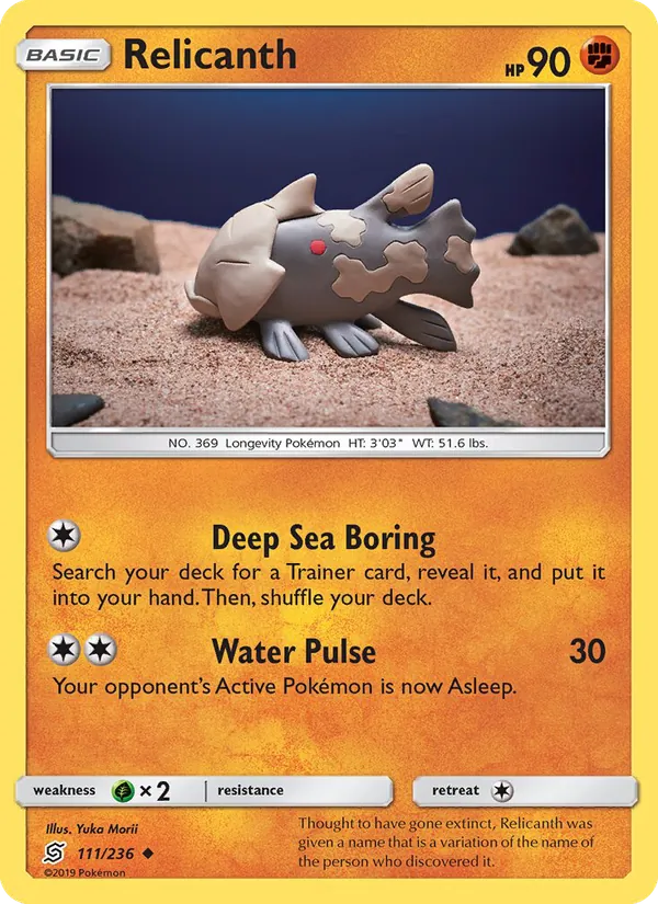 Relicanth - Unified Minds Pokemon Card