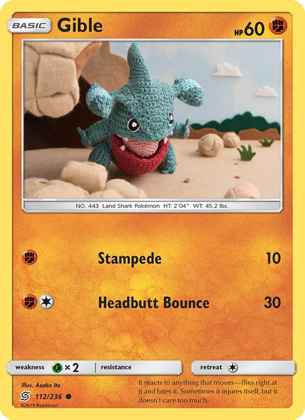 Gible - Unified Minds Pokemon Card