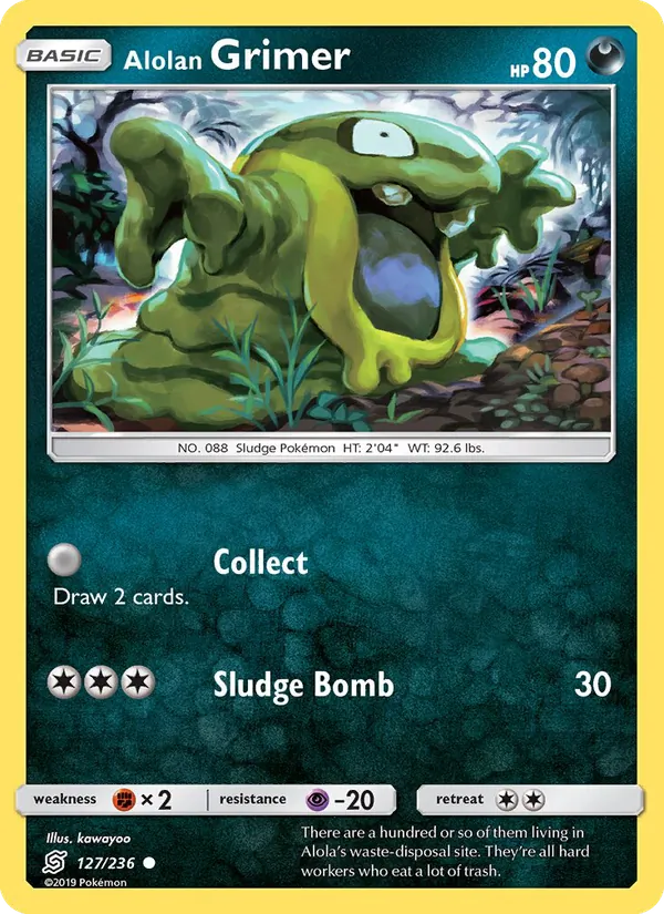 Alolan Grimer - Unified Minds Pokemon Card