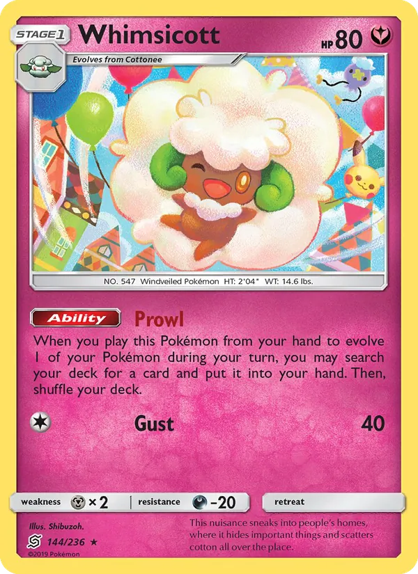 Whimsicott - Unified Minds Pokemon Card